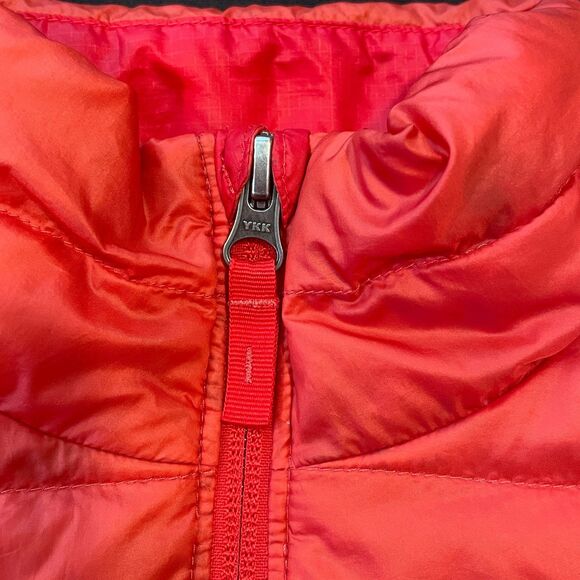 ~ REI Coop Kid's Lg Down Puffer Jacket*** Red Full Zip Pockets Warm Winter Fall - Picture 11 of 11